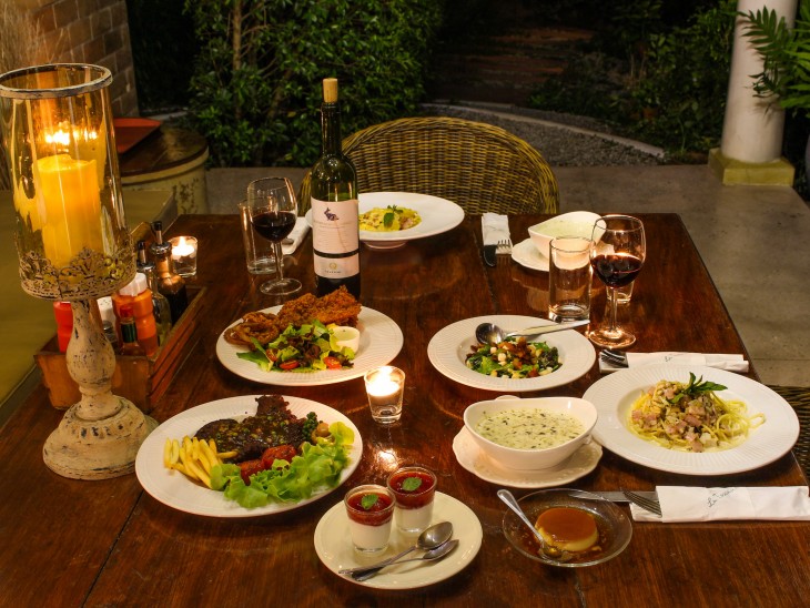 dinner meal La Toscana Resort